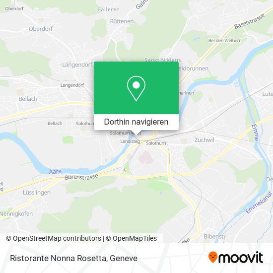 Ristorante Nonna Rosetta Karte
