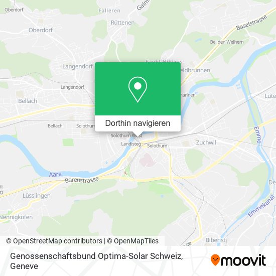 Genossenschaftsbund Optima-Solar Schweiz Karte