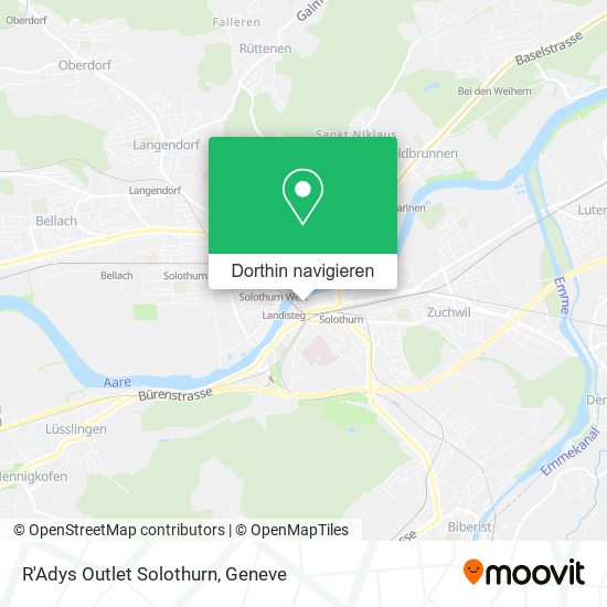R'Adys Outlet Solothurn Karte