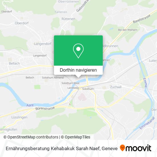 Ernährungsberatung Kehabakuk Sarah Naef Karte