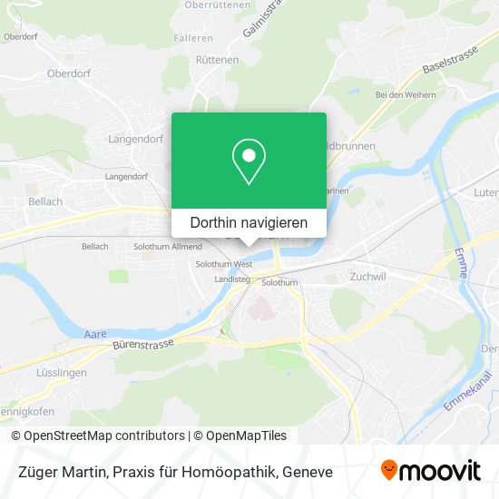 Züger Martin, Praxis für Homöopathik Karte