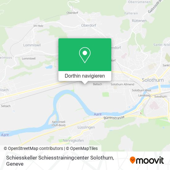 Schiesskeller Schiesstrainingcenter Solothurn Karte