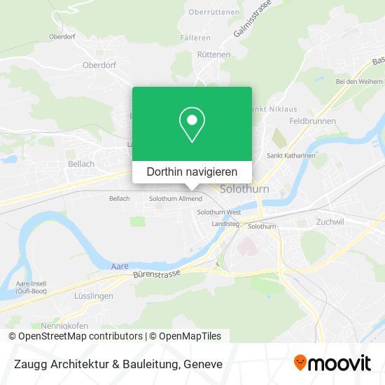 Zaugg Architektur & Bauleitung Karte