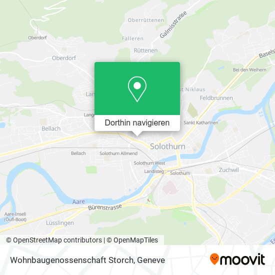 Wohnbaugenossenschaft Storch Karte