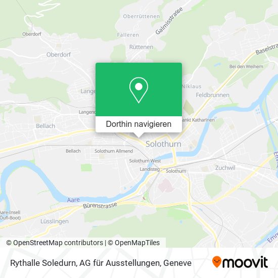 Rythalle Soledurn, AG für Ausstellungen Karte