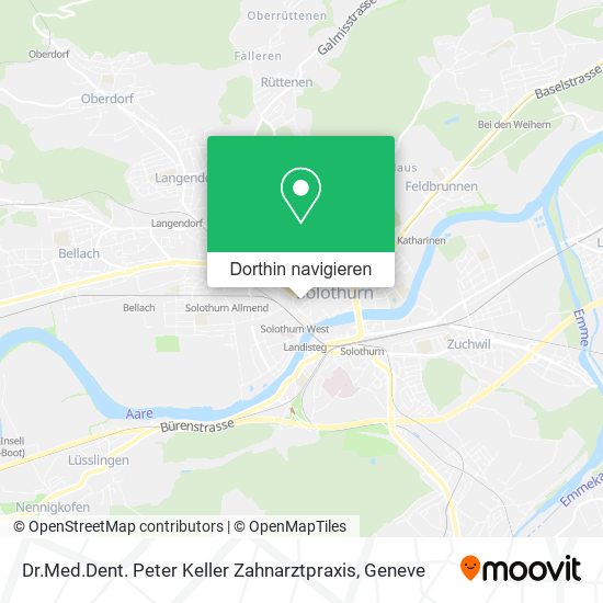 Dr.Med.Dent. Peter Keller Zahnarztpraxis Karte