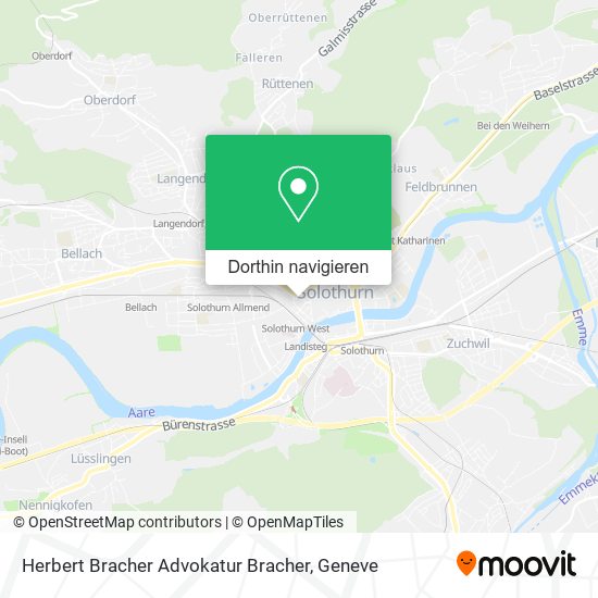 Herbert Bracher Advokatur Bracher Karte