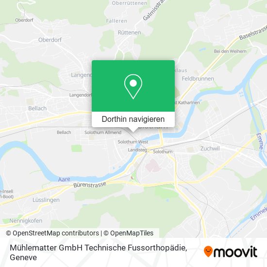 Mühlematter GmbH Technische Fussorthopädie Karte