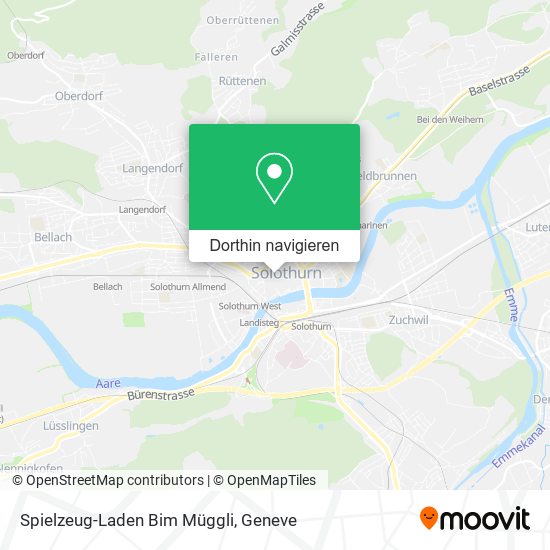 Spielzeug-Laden Bim Müggli Karte