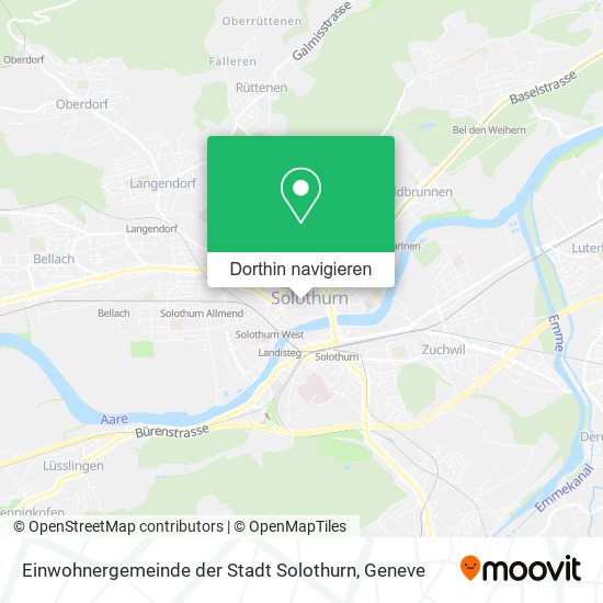Einwohnergemeinde der Stadt Solothurn Karte