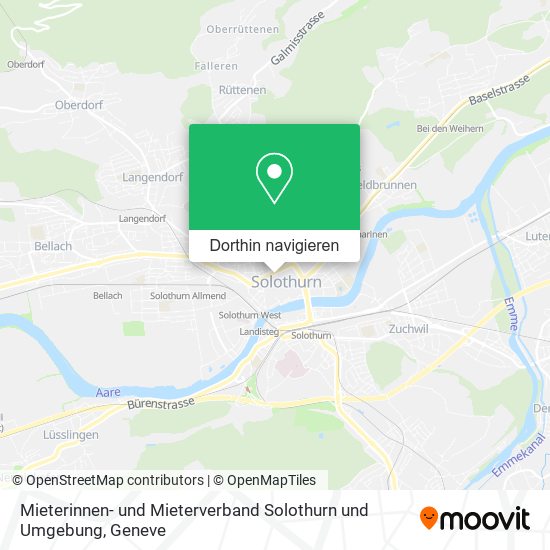 Mieterinnen- und Mieterverband Solothurn und Umgebung Karte