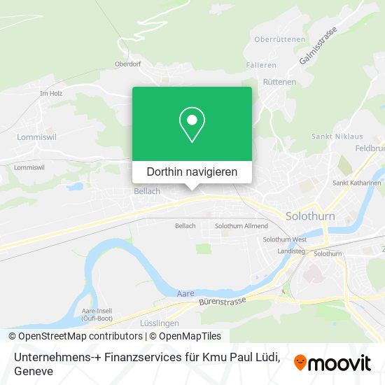 Unternehmens-+ Finanzservices für Kmu Paul Lüdi Karte