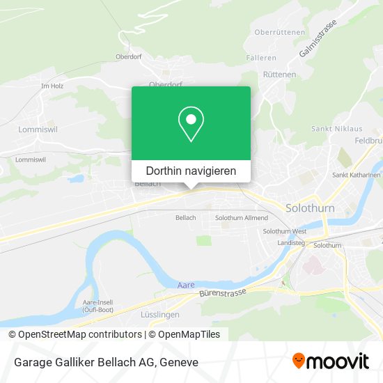 Garage Galliker Bellach AG Karte