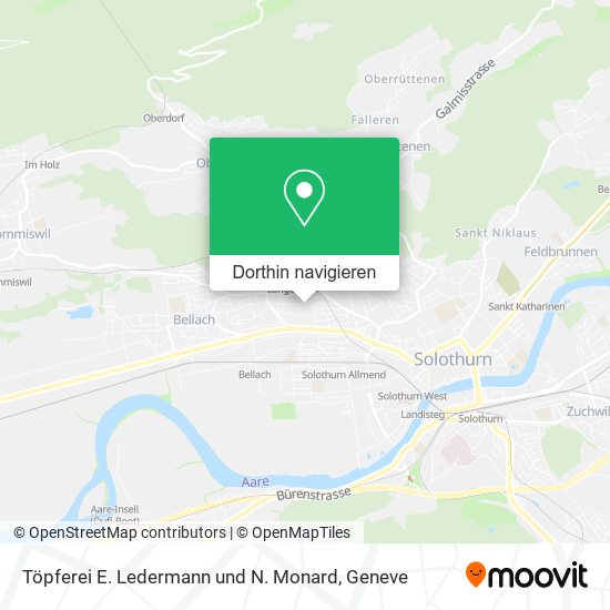 Töpferei E. Ledermann und N. Monard Karte