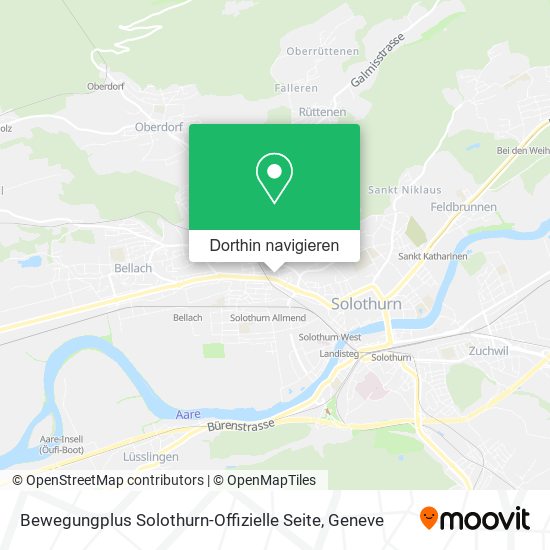 Bewegungplus Solothurn-Offizielle Seite Karte