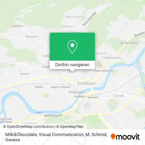 Milk&Chocolate, Visual Communication, M. Schmid Karte