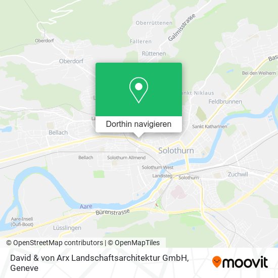 David & von Arx Landschaftsarchitektur GmbH Karte