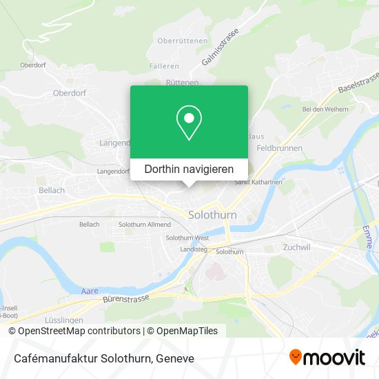 Cafémanufaktur Solothurn Karte