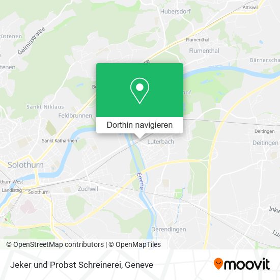 Jeker und Probst Schreinerei Karte