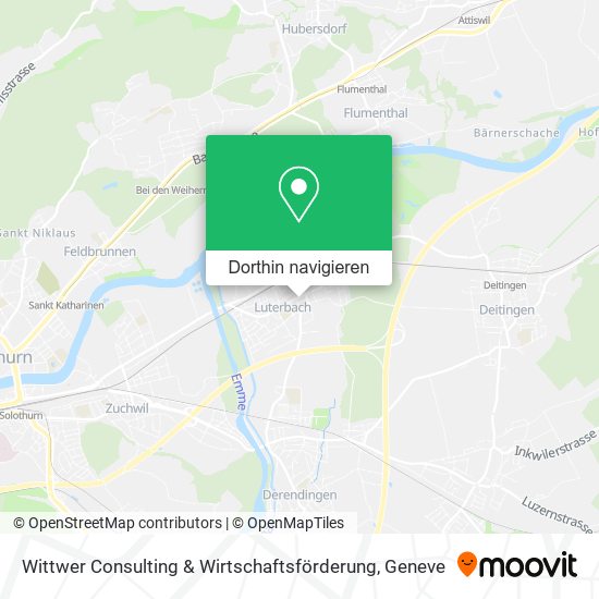 Wittwer Consulting & Wirtschaftsförderung Karte