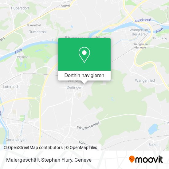 Malergeschäft Stephan Flury Karte