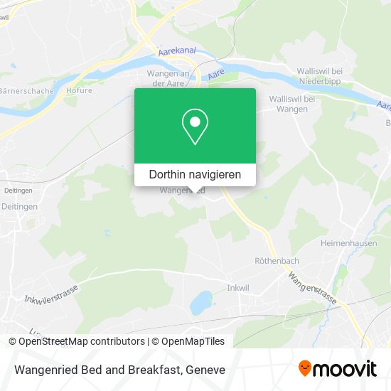 Wangenried Bed and Breakfast Karte
