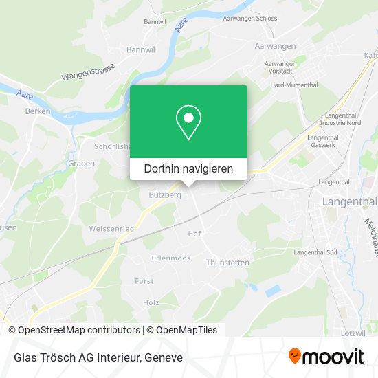 Glas Trösch AG Interieur Karte