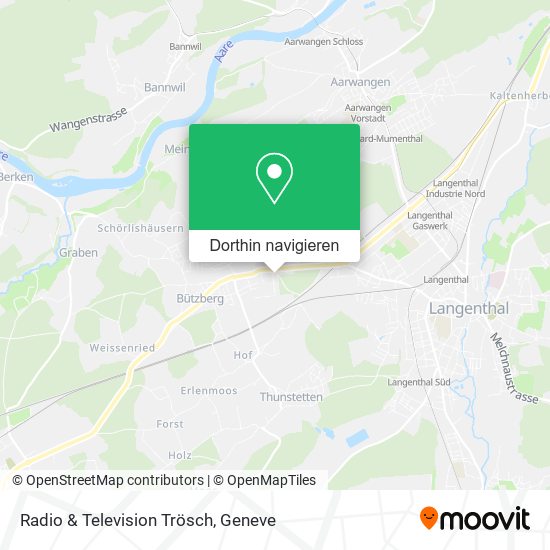 Radio & Television Trösch Karte