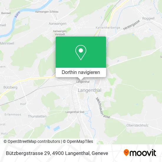 Bützbergstrasse 29, 4900 Langenthal Karte
