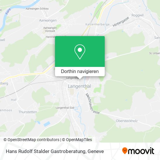 Hans Rudolf Stalder Gastroberatung Karte
