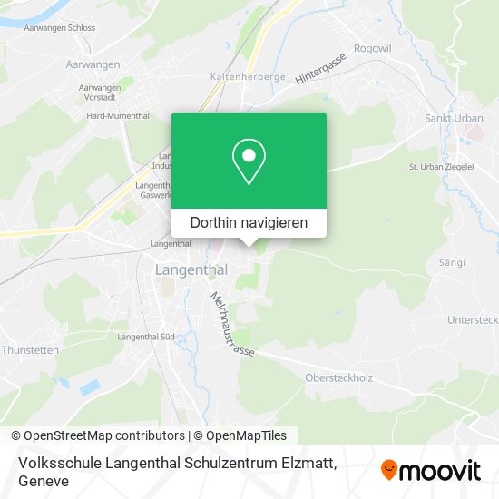 Volksschule Langenthal Schulzentrum Elzmatt Karte