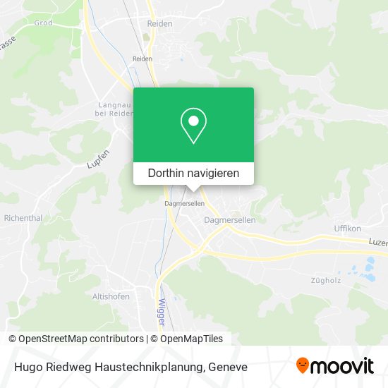 Hugo Riedweg Haustechnikplanung Karte