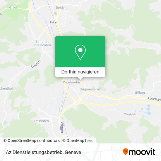 Az Dienstleistungsbetrieb Karte