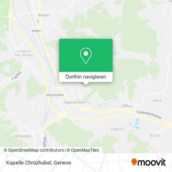 Kapelle Chrüzhubel Karte