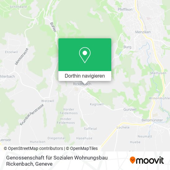 Genossenschaft für Sozialen Wohnungsbau Rickenbach Karte