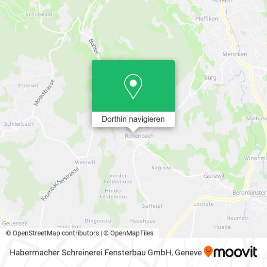 Habermacher Schreinerei Fensterbau GmbH Karte