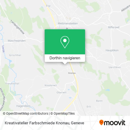 Kreativatelier Farbschmiede Knonau Karte