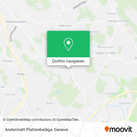 Andermatt Plattenbeläge Karte