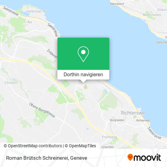 Roman Brütsch Schreinerei Karte