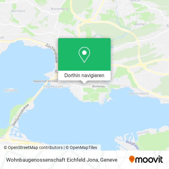 Wohnbaugenossenschaft Eichfeld Jona Karte