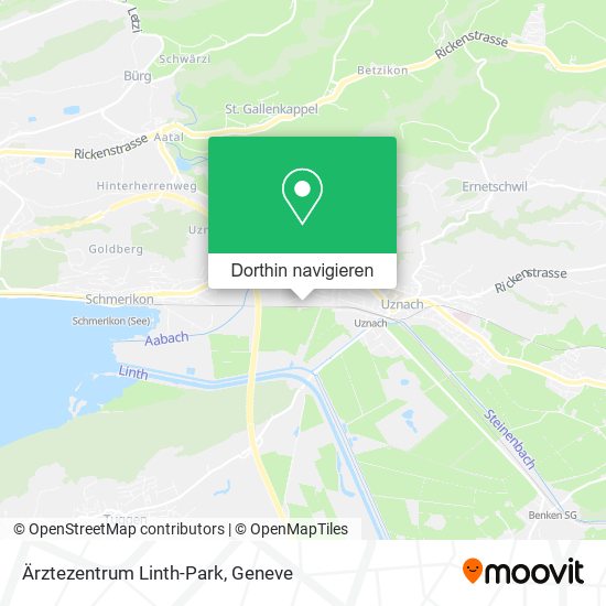 Ärztezentrum Linth-Park Karte