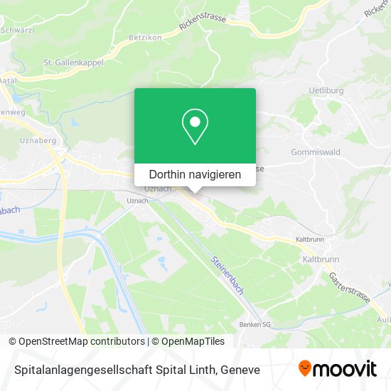 Spitalanlagengesellschaft Spital Linth Karte