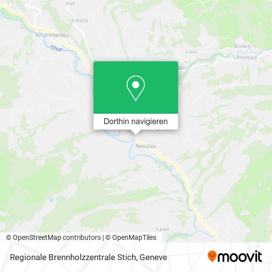 Regionale Brennholzzentrale Stich Karte