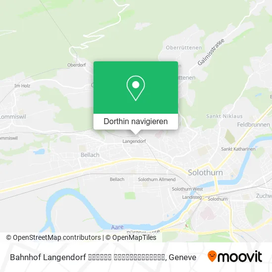Bahnhof Langendorf बहनहॉफ लॅन्जेन्डॉर्फ Karte