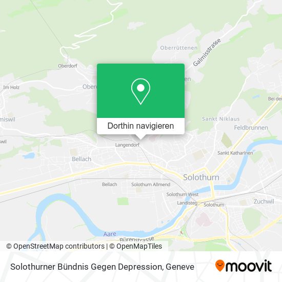 Solothurner Bündnis Gegen Depression Karte