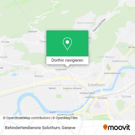 Behindertendienste Solothurn Karte