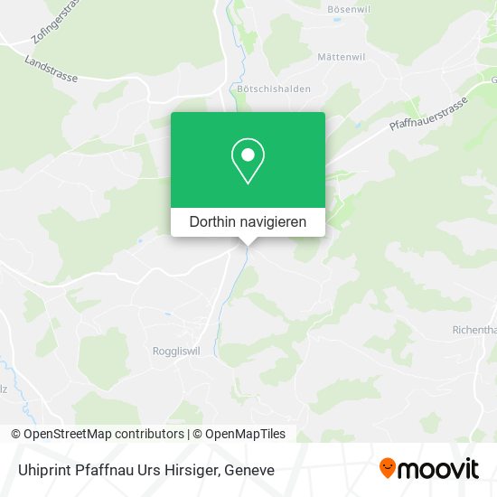 Uhiprint Pfaffnau Urs Hirsiger Karte