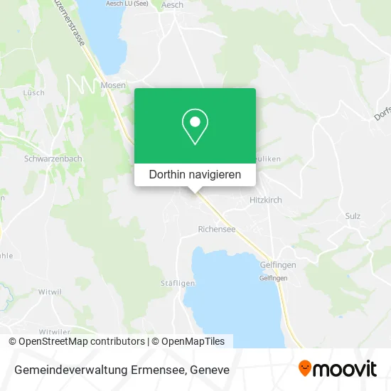 Gemeindeverwaltung Ermensee Karte
