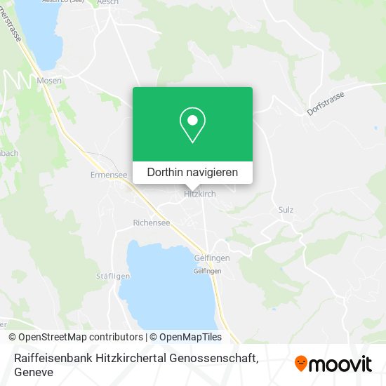 Raiffeisenbank Hitzkirchertal Genossenschaft Karte