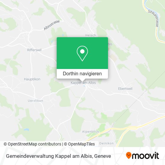 Gemeindeverwaltung Kappel am Albis Karte